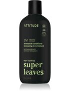 Attitude Super Leaves Matcha & Bergamot sampon si balsam 2 in 1 pentru bărbați 415 ml