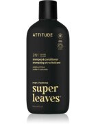Attitude Super Leaves Men's Shampoo and Conditioner 2-in-1 sampon si balsam 2 in 1 pentru barbati Amber & Citrus 415 ml