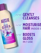 Aussie Oh My Gloss Shampoo șampon pentru un par stralucitor si catifelat 300 ml