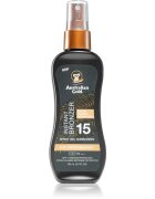 Australian Gold Instant Bronzer spray protector pentru plajă cu efect autobronzant SPF 15 100 ml