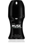 Avon Musk+ Metropolitano deodorant antiperspirant roll-on pentru bărbați 50 ml
