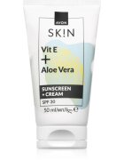 Avon Sk!n Vit E + Aloe Vera cremă pentru față SPF 30 50 ml