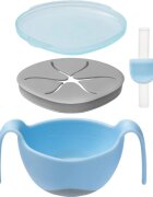 B.Box 3 in 1 Bowl & Straw castron cu pai Bubblegum 250 ml