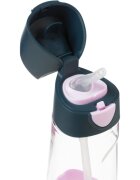 B.Box Bottle with Straw biberon cu pai Indigo Pink 1 buc