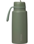 B.Box Insulated Flip Top Bottle sticlă termos Olive 1 buc