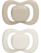 B.Box Natural Rubber 0-6m suzetă Vanilla/Latte 2 buc
