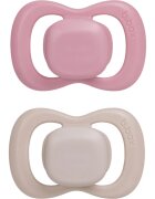 B.Box Silicone 0-6m suzetă Berry/Blush 2 buc