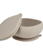 B.Box Silicone Bowl bol din silicon cu capac Beige 300 ml