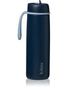 B.Box Stainless Steel Thermos Bottle sticlă termos cu pai Midnight 1 buc