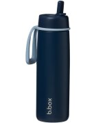 B.Box Stainless Steel Thermos Bottle sticlă termos cu pai Midnight 1 buc