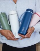 B.Box Stainless Steel Thermos Bottle sticlă termos cu pai Midnight 1 buc