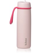 B.Box Stainless Steel Thermos Bottle sticlă termos cu pai Pink Paradise 1 buc