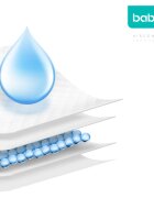 Baboo AirComfort Disposable Absorbing Changing Pads suport pentru schimbat scutecele de unică folosință 60x60 cm 20 buc