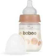Baboo Anti-colic Feeding Bottle biberon anticolici pentru nou-nascuti si copii Au Naturale 0 m+ 1 buc