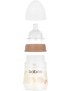 Baboo Anti-colic Feeding Bottle biberon anticolici pentru nou-nascuti si copii Au Naturale 0 m+ 1 buc