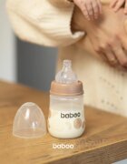 Baboo Anti-colic Feeding Bottle biberon anticolici pentru nou-nascuti si copii Au Naturale 0 m+ 1 buc
