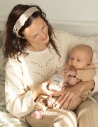 Baboo Anti-colic Feeding Bottle biberon anticolici pentru nou-nascuti si copii Au Naturale 0 m+ 1 buc
