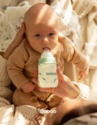 Baboo Anti-colic Feeding Bottle biberon anticolici pentru nou-nascuti si copii Peachy Keen 0 m+ 1 buc