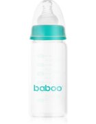 Baboo Anti-Colic Glass Bottle biberon anticolici din sticlă 0m+ 120 ml