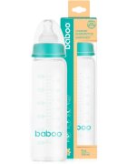 Baboo Anti-Colic Glass Bottle biberon anticolici din sticlă 3m+ 240 ml