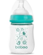 Baboo Anti-colic Glass Feeding Bottle Wide Neck biberon de sticlă 0m+ 1 buc