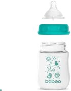 Baboo Anti-colic Glass Feeding Bottle Wide Neck biberon de sticlă 0m+ 1 buc