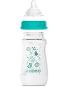 Baboo Anti-colic Glass Feeding Bottle Wide Neck biberon de sticlă 3m+ 1 buc