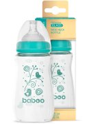 Baboo Anti-colic Glass Feeding Bottle Wide Neck biberon de sticlă 3m+ 1 buc