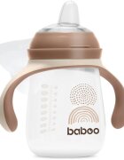 Baboo Cup with Silicone Spout ceasca cu mânere Au Naturale 6m+ 1 buc