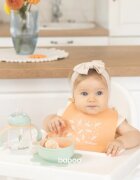 Baboo Cup with Silicone Spout ceasca cu mânere Peachy Keen 6m+ 1 buc