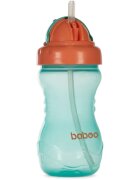 Baboo Cup with Silicone Straw biberon cu pai Green 9m+ 360 ml