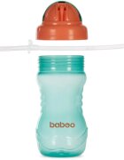 Baboo Cup with Silicone Straw biberon cu pai Green 9m+ 360 ml