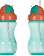 Baboo Cup with Silicone Straw biberon cu pai Green 9m+ 360 ml