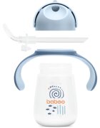 Baboo Cup with Silicone Straw ceasca cu pai Blue Haze 9m+ 1 buc