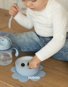 Baboo Cup with Silicone Straw ceasca cu pai Blue Haze 9m+ 1 buc