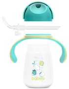 Baboo Cup with Silicone Straw ceasca cu pai Lagoon Fiesta 9m+ 1 buc