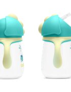 Baboo Cup with Silicone Straw ceasca cu pai Lagoon Fiesta 9m+ 1 buc