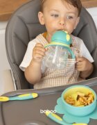 Baboo Cup with Silicone Straw ceasca cu pai Lagoon Fiesta 9m+ 1 buc