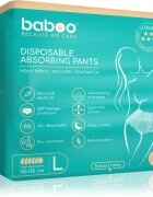 Baboo Disposable Absorbing Pants scutece de unică folosință tip chiloțel marimea L 5 buc