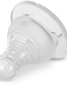 Baboo Liquid Silicone Teat Fast Flow tetină pentru biberon Narrow Neck 6m+ 2 buc