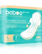 Baboo Postpartum Maternity Pads absorbante postnatale de unică folosință marimea L 8 buc
