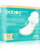 Baboo Postpartum Maternity Pads absorbante postnatale de unică folosință marimea M 10 buc