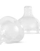 Baboo Premium Silicone Teat Medium Flow tetină pentru biberon 3m+ 2 buc