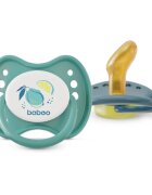 Baboo Soothers Orthodontic Latex with Case suzetă Lagoon Fiesta 6-12 m 2 buc
