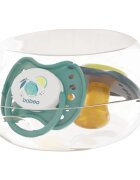Baboo Soothers Orthodontic Latex with Case suzetă Lagoon Fiesta 6-12 m 2 buc