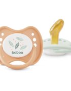 Baboo Soothers Orthodontic Latex with Case suzetă Peachy Keen 0-6 m 2 buc