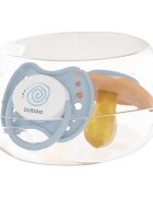 Baboo Soothers Round Latex with Case suzetă Blue Haze 6-12 m 2 buc