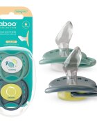 Baboo Soothers Silicone Orthodontic with Case suzetă Lagoon Fiesta 6-12 m 2 buc