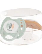 Baboo Soothers Silicone Orthodontic with Case suzetă Peachy Keen 0-6 m 2 buc