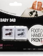 Baby Dab Foot & Hand Print Purple & Grey cerneală pentru amprente copii 2 buc